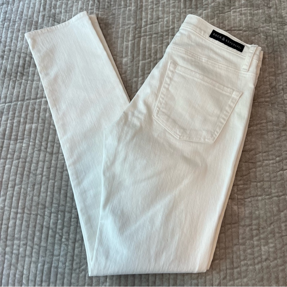 Rock & Republic White Skinny Jeans
